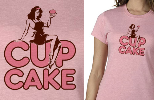 You'll be cute as a cupcake in this jersey tshirt prepared with a heathered